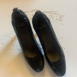 Stuart Weitzman Black Patent Leather Pump